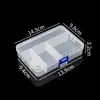 Caja de rejilla de plástico de fábrica fija para piezas de ferretería DIY multi-rejilla, caja de almacenamiento de papelería para cuentas, caja para joyas y equipo de pesca