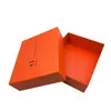 Diseño Gratis de Estampado en Caliente de Logo y Caja de Regalo para Bolso con Correa Plateada, Correa y Bufanda Personalizadas Caja de Empaque Tapa Cielo y Tierra