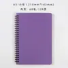 En stock block de notas de espiral para negocios estudiante Cuaderno horizontal de aspecto atractivo a5b5 cuaderno grueso logo imprimible personalizado