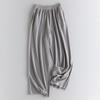 Calças de Cashmere para Mulheres, Calças de Pierna Larga 100% Cashmere Puro, Novo Estilo Outono e Inverno, Cintura Elástica, Calças Elegantes e Emagrecedoras