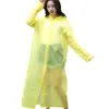 Impermeable no desechable al por mayor moda adulto con capucha impermeable para lluvia impermeable de punto turístico para kayak portátil engrosado