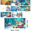 Tarjetas de Felicitación Navideñas Populares Transfronterizas Multiserie Hechas a Mano con Diamantes Juego de 9 Piezas con Sobres Pegatina de Diamante Dibujos Animados Juego de 6 Piezas