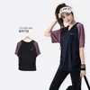 Conjunto Deportivo de Manga Corta con Capucha para Correr, Fitness, Yoga para Mujeres de Tallas Grandes, que Oculta el Vientre, Adelgazante, Corte Holgado