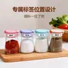 Botella de Vidrio Nueva para Condimentos 70% de descuento Tarro de Condimentos Doble Uso Apilable para el Hogar Tarro de Condimentos a Prueba de Humedad Suministros de Cocina Tarro de Vidrio para Sal