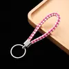 Chaveiro Cordão de Couro Trançado Couro Lanyard Acessório Pingente de Carro High-End Atividade Pequeno Presente Pontual Atacado
