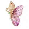 Broche Borboleta Pintada Moda Estilo Palácio, Luxo Leve Design de Nicho de Ponta Acessório Broche Borboleta Gradiente
