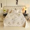 Venta al por mayor del fabricante Sábana de algodón puro cepillado estampada Pieza única Sábana de cama estampada acolchada engrosada Textiles para el hogar Nantong