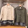 Camisa boxy de franela para mujer 26 otoño/invierno nueva/cuadros/manga larga/camisa de aire acondicionado/camisa fina 489508