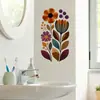 Brup Pegatinas de Pared de Plantas Abstractas Estilo Nórdico para Armario, Ventana, Puerta de Gabinete de Cocina, Decoración del Hogar Pegatinas de Pared Zn5418Q