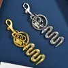 Llavero de Bolsillo con Forma de Serpiente Incrustado de Diamantes Personalizado para Mujer, Colgante para Llaves de Coche, Decoración de Joyería al por Mayor