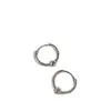 Pendientes de Aro Redondos Brillantes de Plata de Ley S925 para Mujer Diseño de Nicho Personalidad Ins Minimalista Versátiles Brazaletes para Oreja