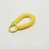 Venta Directa de Fábrica Llavero de Cuerda Elástica de Plástico Color Caramelo Cuerda Anti-Pérdida Colgante Creativo de Bolsa de Cuerda Elástica Correa