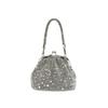 Tendencia Transfronteriza Bolso de Noche Incrustado de Diamantes para Mujer 2026 Nuevo Bolso de Mano Acrílico con Forma de Concha y Pedrería Venta Directa de Fábrica
