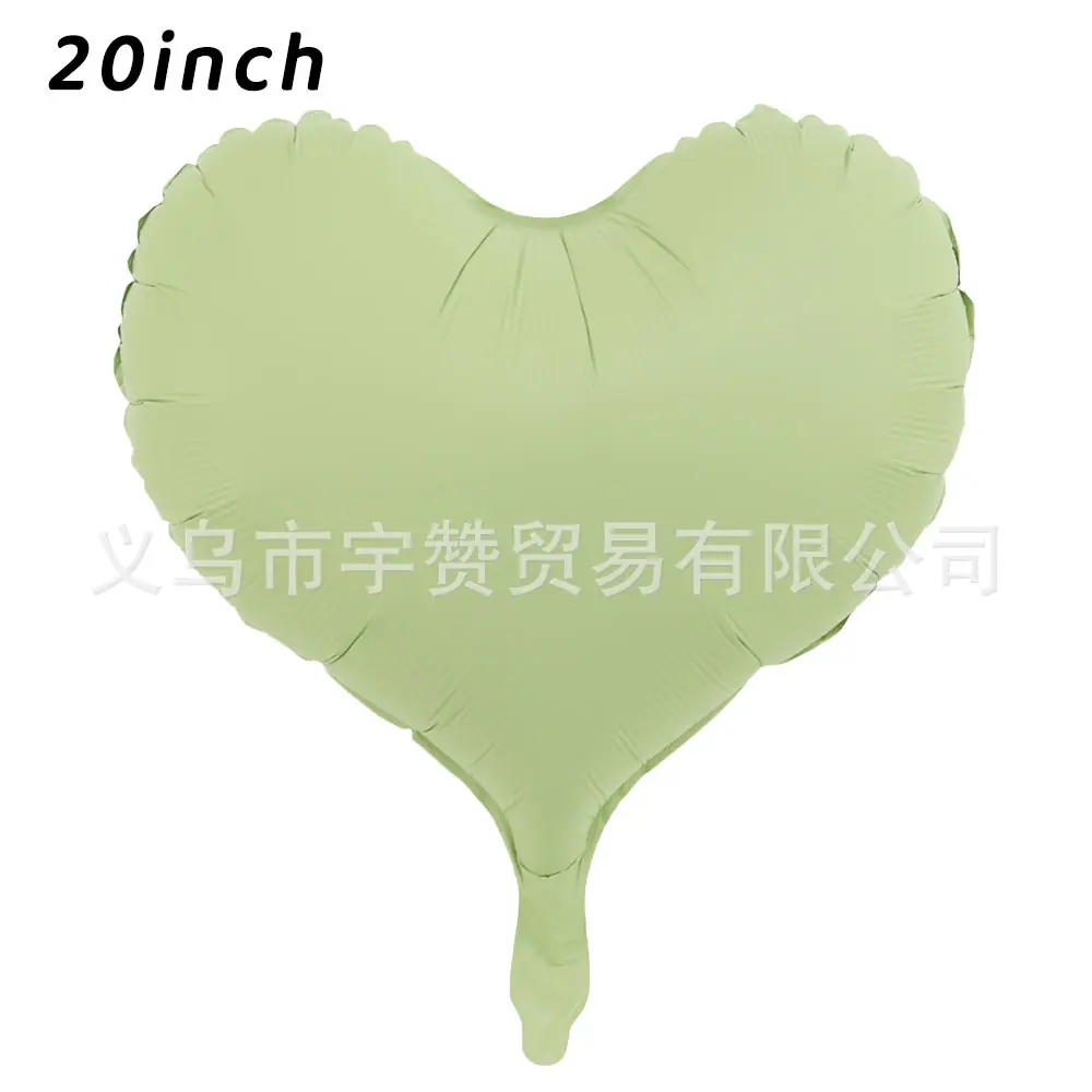 20寸哑光绿桃心