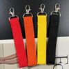 Lienzo de Color Puro Personalizado para Macarrón DIY con Llavero, Etiqueta Bordada Planchable, Accesorios de Hebilla para Colgar en Mochila, Listo para la Venta