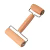 Rodillo de Madera con Mango Transfronterizo Acero Inoxidable Palo Doble para Masa Rodillo de una Mano Rodillo en Forma de T para Repostería