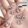 Pedras de strass em formato de ovo de pombo sem base, produto acabado, pedras de strass K9 brilhantes aplicadas à mão, acessórios coloridos ovais para arte de unhas