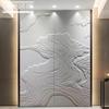 Fondo de pared con tallado de cuero decorativo Zhenmei, relieve chino, bolsa rígida, ingeniería de personalización, hotel, sala de estar, dormitorio, mesita de noche, bolsa suave