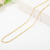 Collar de Oro con Cadena Universal Tipo Pasador que Conserva el Color, Cadena de Caja, Hilo de Cuentas Ajustable, Adecuado para la Clavícula de Mujer, Calidad Garantizada