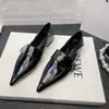 Zapatos Planos de Punta Aguda Estilo Nuevo Primavera y Otoño 2025, Uso Bidireccional, Zapatos Casuales de Cuero Estilo Colegio Británico con Tacón Bajo para Mujer
