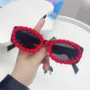 Nuevas gafas de sol personalizadas de diamante para fiesta Fotografía callejera al aire libre europeas y americanas Gafas de sol con protección solar de celebridad de internet Fábrica de origen venta al por mayor