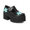 Sapatos de couro envernizado das mulheres Primavera e Outono Novo Sapatos Mary Jane de sola grossa Big Round Toe Estilo Japonês jk Uniforme Vintage Hepburn Shoes