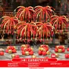 Fuegos artificiales y exhibiciones de globos por el Festival de Medio Otoño y el Día Nacional, decoraciones de escaparates y arreglos de ambiente acogedor para centros comerciales