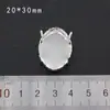 Ventas directas de fábrica con soporte de garra con agujero soporte inferior ropa de boda zapatos de boda accesorios DIY cobre plata costura a mano accesorios de taladro con forma 30