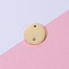 Spot Criativo Novo Produto Espelho Disco de Aço Inoxidável com Diamante Pequeno Pingente Acessórios DIY Multi-Especificação Pingente Gravável