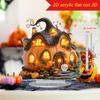 Halloween Transfronterizo Luna Luna Nueva Signo Luna Casa de Nieve Calabaza Acrílico Plano 2D Sala de Estar Dormitorio Escritorio Decoración del Hogar