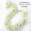 Rattan Simulando Flor de Cerejeira, Trepadeiras Artificiais, Flores de Plástico, Flores de Seda, Tubos de Água de Ar Condicionado, Decoração de Teto Interno Enrolada e Bloqueadora