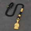 Cordão Pendente Trançado Grosso Feito à Mão Sem Fivela, Corda para Pendurar Amuleto Buda Thangka, Cordão de Colar para Homens