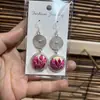 Pendientes de Pieza Bordada Vintage Bordados a Mano de Estilo Étnico de Moda, Colgantes de Oreja Pequeños Cortos con Borlas, Joyería de Plata Miao de Yunnan para Mujeres