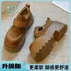 Zapatos Birkenstock para mujer de suela gruesa para aumentar la altura, nueva colección de otoño 2026, mocasines de estilo británico, zapatos planos de plataforma