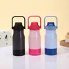 Nueva Taza Térmica Portátil de Gran Capacidad con Revestimiento de Plástico, Doble Capa de Vacío, Taza Tipo Rebote, Taza Deportiva Portátil para Exteriores