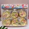 Mini Pingente Criativo de Bolinho no Vapor de Cristal, Alto Valor Estético, Brinquedo de Comida Fofo e Realista, Brinquedo de Apertar para Crianças Aliviarem o Estresse