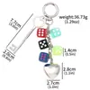 Amazon Transfronterizo Modelo Nuevo Dados de Billar No. 8 Llavero de Billar Colgante Cadena Decorativa Cadena Versátil para Bolso