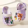 Zuecos de Verano Sanrio Estilo Nuevo Zapatos de Playa de Princesa para Niñas Sandalias de Punta Cerrada Pantuflas de Suela Suave para Niños Mayores