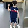 Ropa de Ultraman para Niños Traje de Verano Chaleco Delgado sin Mangas 2026 Nuevo Conjunto Fresco y Guapo de Dos Piezas Delgado