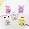 Mochila de dibujos animados linda Sanrio pegamento de crema DIY funda para teléfono móvil hebilla de zapato horquilla accesorios de resina venta al por mayor