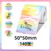 Papel Térmico Autoadhesivo Transfronterizo Phomemo M110/Marklife Creativo Degradado Colorido Papel Térmico para Etiquetas
