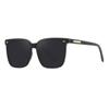 Óculos de Sol Gm Femininos Armação Quadrada Óculos High-End Ins Óculos de Sol de Verão Masculinos Rosto Redondo Armação Preta Rosto Quadrado Olhos Proteção Solar Oval
