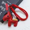 Huayang Año Nuevo Zodiaco Año Caballo Pu Llavero Decoración Bolso Serie Roja Lanyard Festivo para Teléfono Colgante de Bolsa