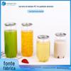 Latas de Plástico de Alta Transparência Prontas do Fabricante Série de Latas 202 Latas de Bebida Descartáveis Chá com Leite Refrigerante Garrafas de Chá Cold Brew