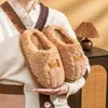 Novas Pantufas de Algodão Pelúcia para Mulheres, Inverno Interno Casa Solado Grosso Antiderrapante Casal Veludo Adicionado Quente Macio Solado Pantufas de Algodão para Homens