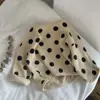 Camisetas de Primavera e Outono para Meninos e Meninas, Camisetas Básicas da Moda Tendência Coreana para Crianças com Padrão Waffle e Bolinhas
