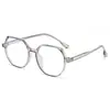 Armazón de Gafas Poligonal de Moda para Viajes Diarios con Protección contra Luz Azul para Estudiantes, Gafas Irregulares sin Graduación para Protección Ocular