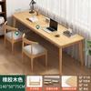 Escritorio doble, escritorio largo, escritorio para el hogar, escritorio para computadora, mesa de madera maciza, escritorio simple con ventana, escritorio de oficina, escritorio de estudio