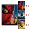 League of Legends Animación 3D Póster Estéreo Pintura con Gradiente de Rejilla Spider-man Iron Man Póster de Animación Rejilla de Ojo Desnudo