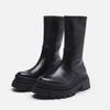 Botas Martin 2022 novo fundo grosso branco aumentado emagrecendo mid-panturrilha esticar botas Knight